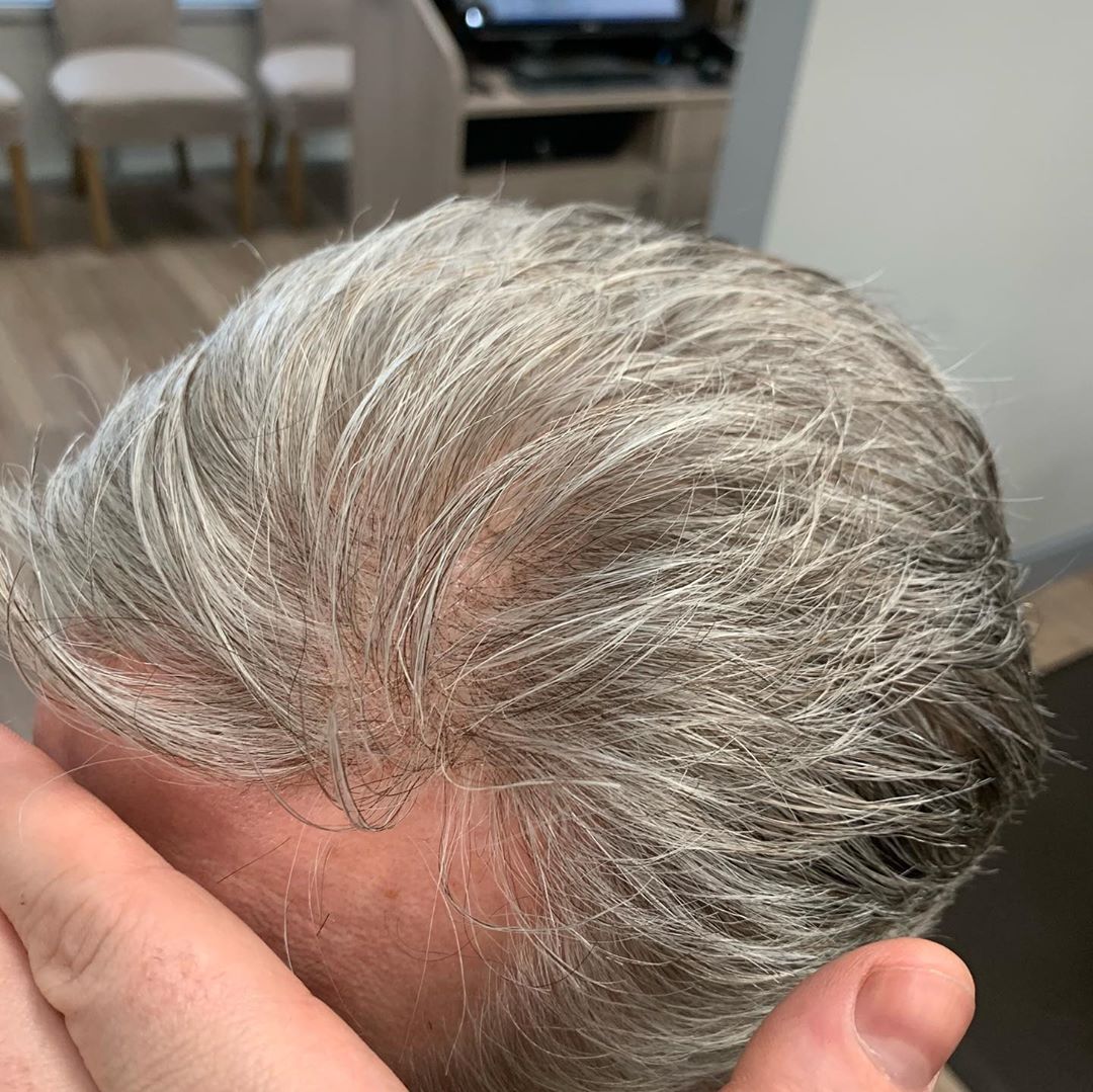 hair pieces in grey