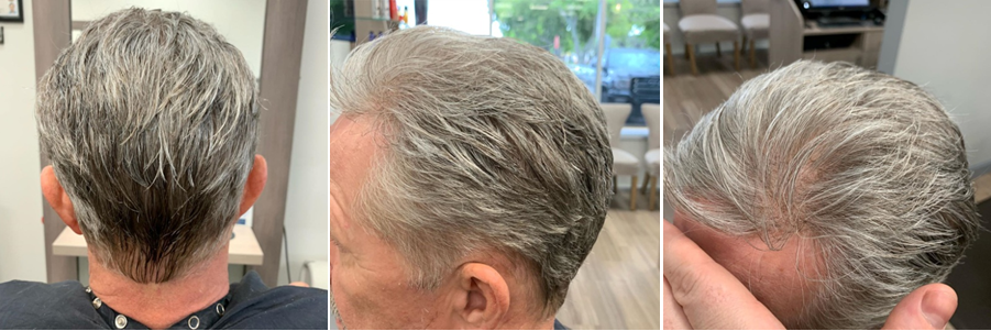 LaVivid gray hair toupee