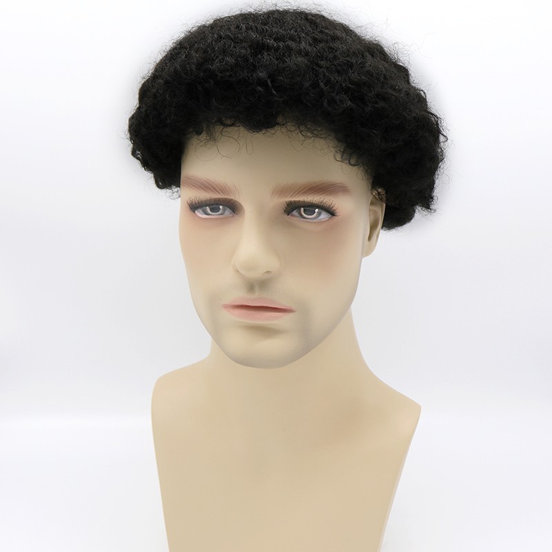 Owen Afro Curly Hair for Black Male, Afro Curly Human Hair Weave